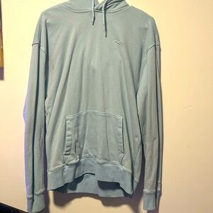 Men’s size medium, Hollister, California light blue hoodie